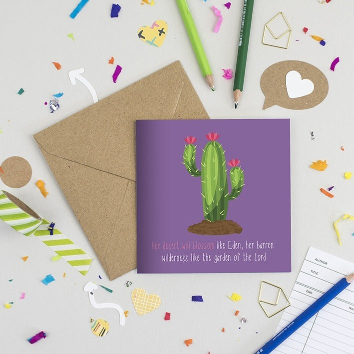 Blooming Deserts - Multipack of 3 - Christian Cards image 1