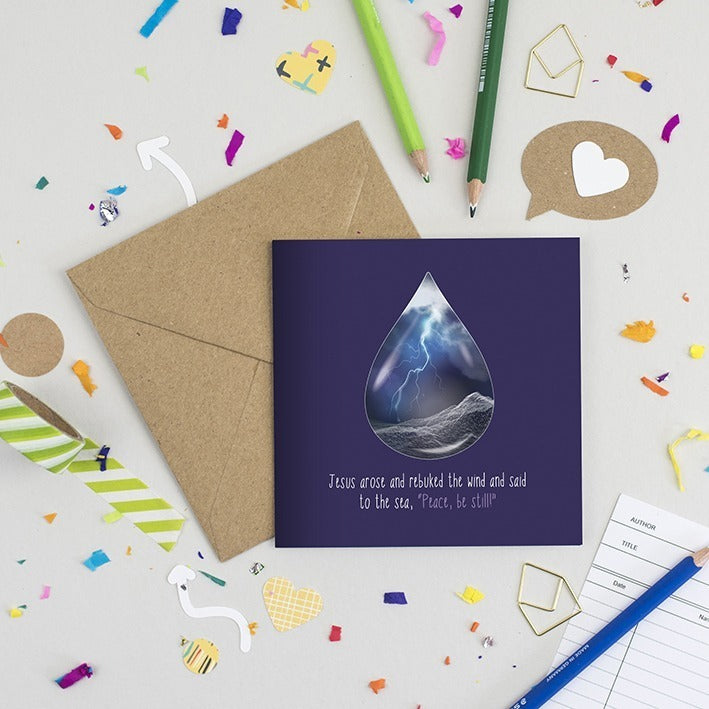 Storm In A Teardrop - Christian Cards - Multipack of 3 image 1