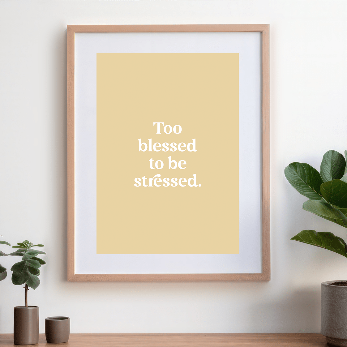 Too blessed – Printable Wall Art image 4