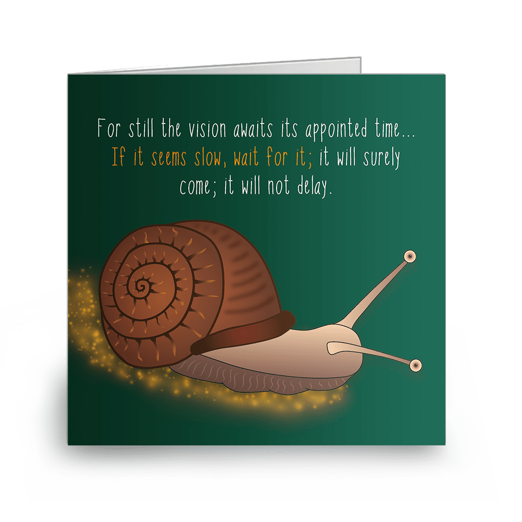 Mega Pack Of Patience Christian encouragement cards front view