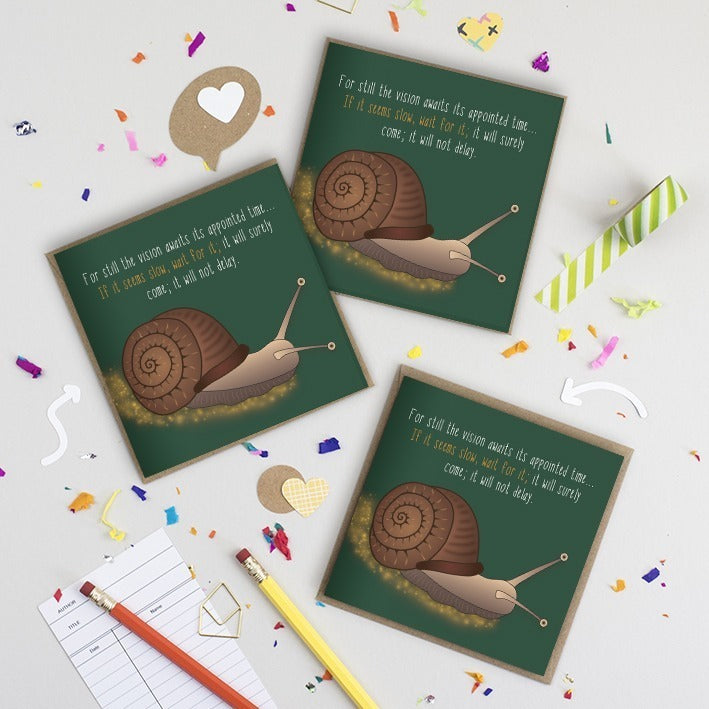 Hand-illustrated Trail of Glory Christian encouragement cards