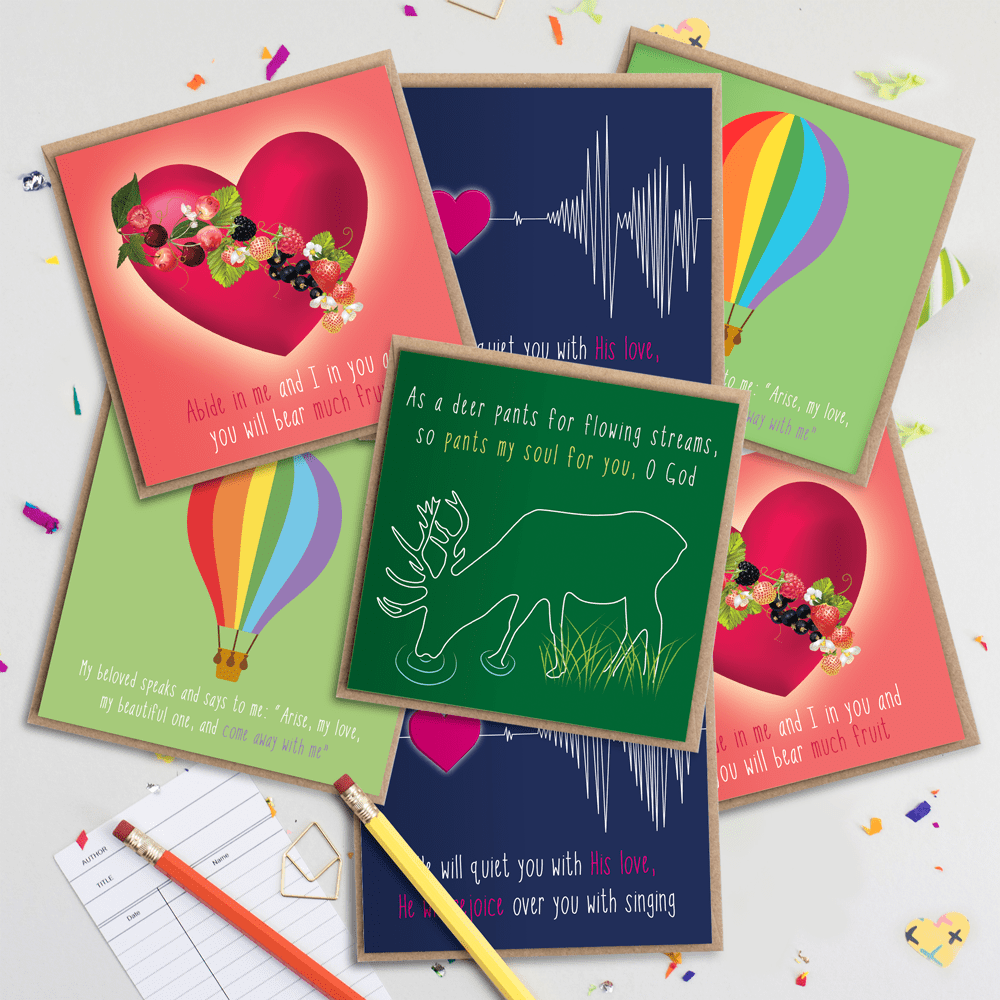 Mega Pack Of Rest Christian encouragement cards front view