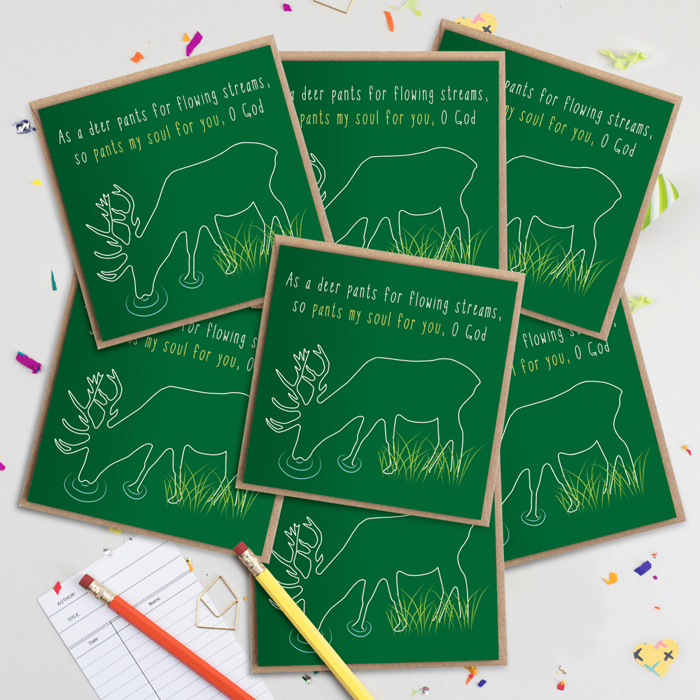 Mega Pack of Worship 7 Christian greeting cards front view